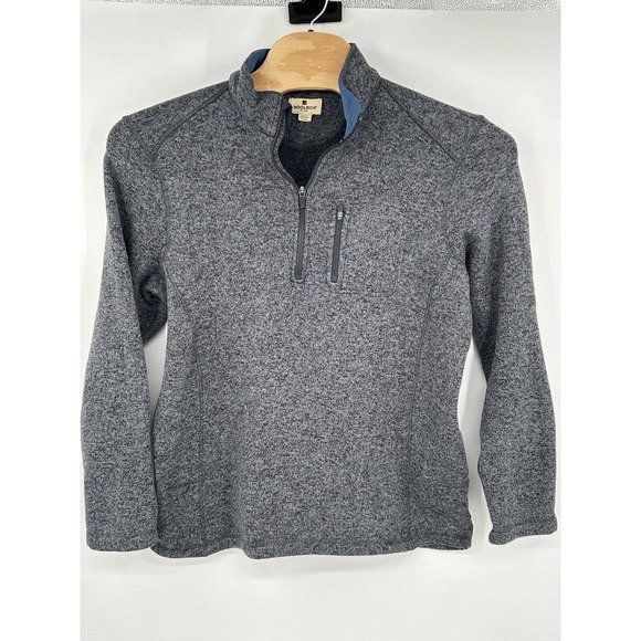 Woolrich Gray Heather‎ Half Zip Long Sleeve Pullover Sweater Men’s Size XL - Picture 1 of 11